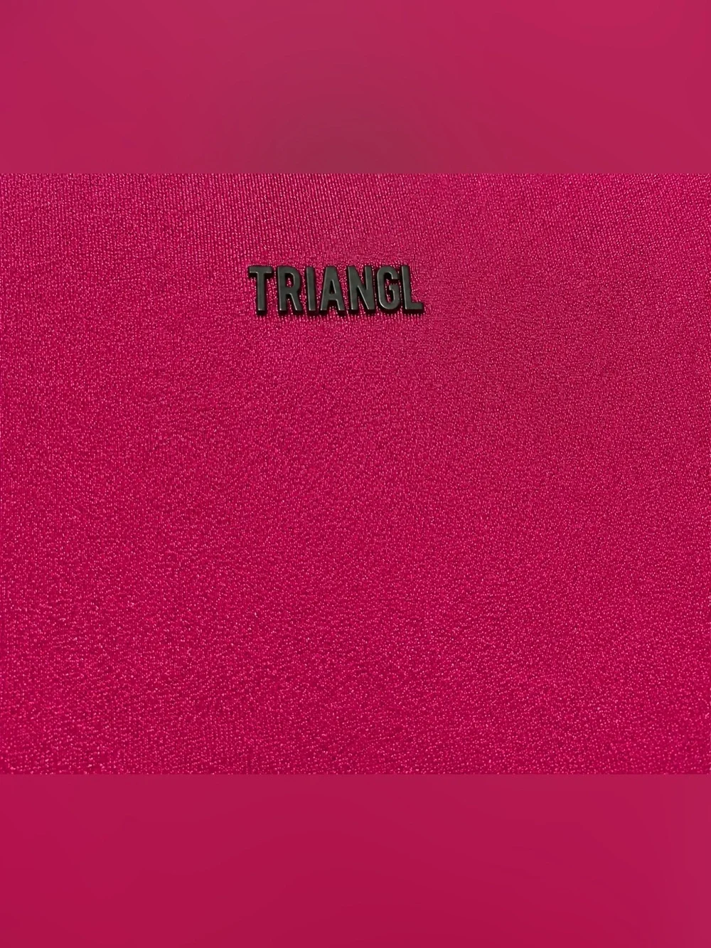Triangl Neoprene Zip Pouch Berry Pink Bikini Bag Makeup Clutch Travel Case